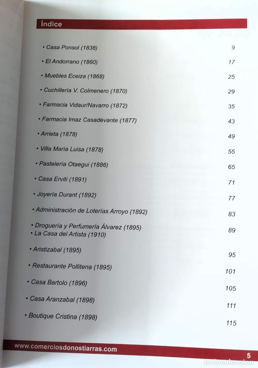 Libros de segunda mano: Comercios donostiarras centenarios, 2010, n&ordm; 2 - Foto 4