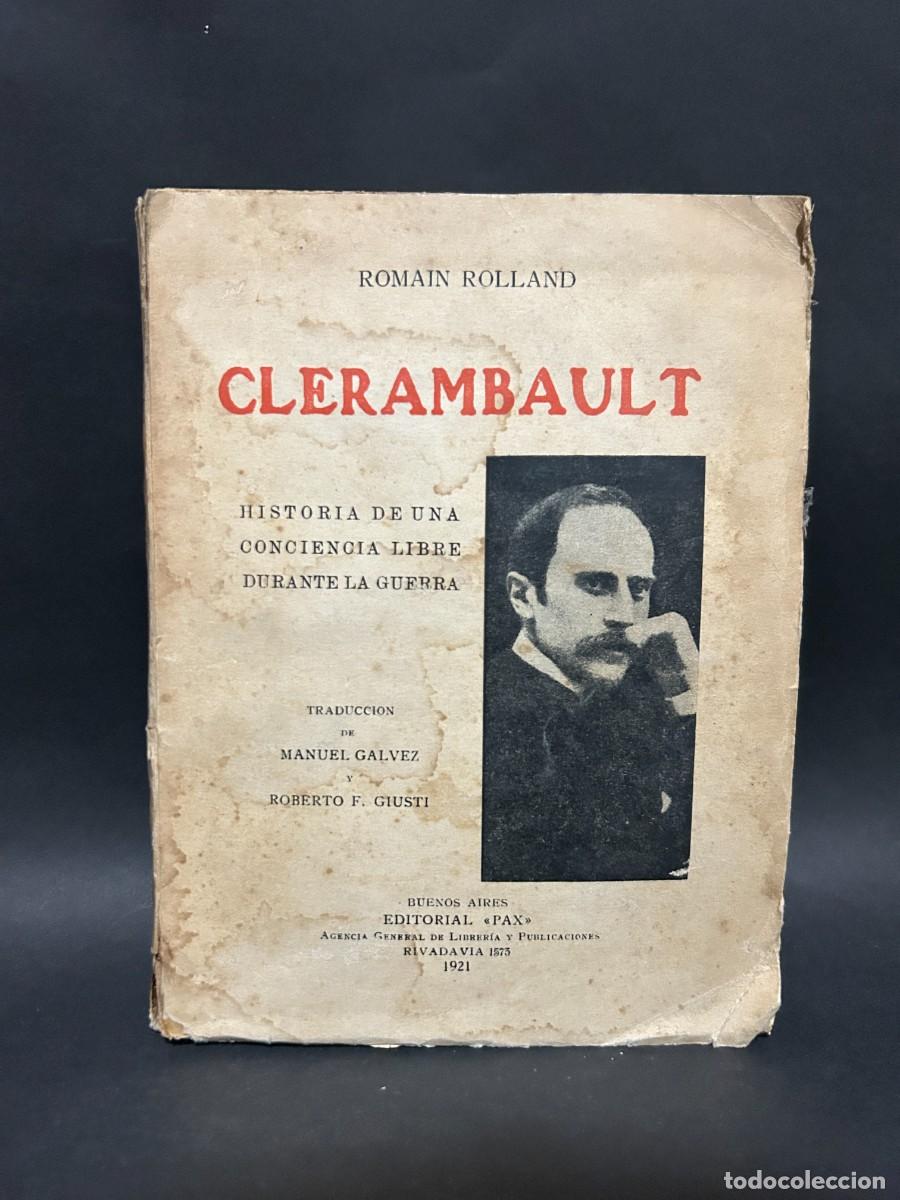 Libros de segunda mano: ROMAIN ROLLAND - CLERAMBAULT - PRIMERA EDICI&Oacute;N EN ESPA&Ntilde;OL - 1921 - Foto 1