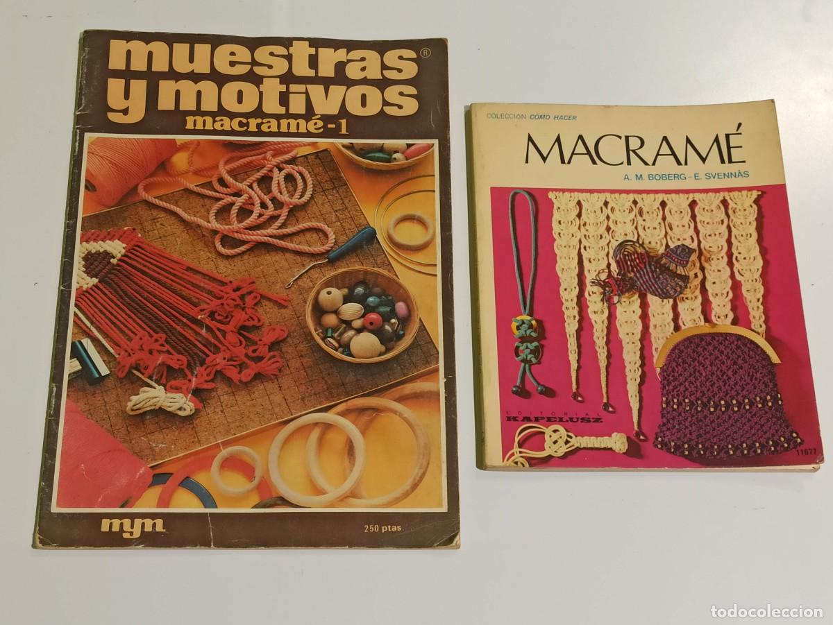 Libros de segunda mano: Lote libro y revista macrame - Foto 1