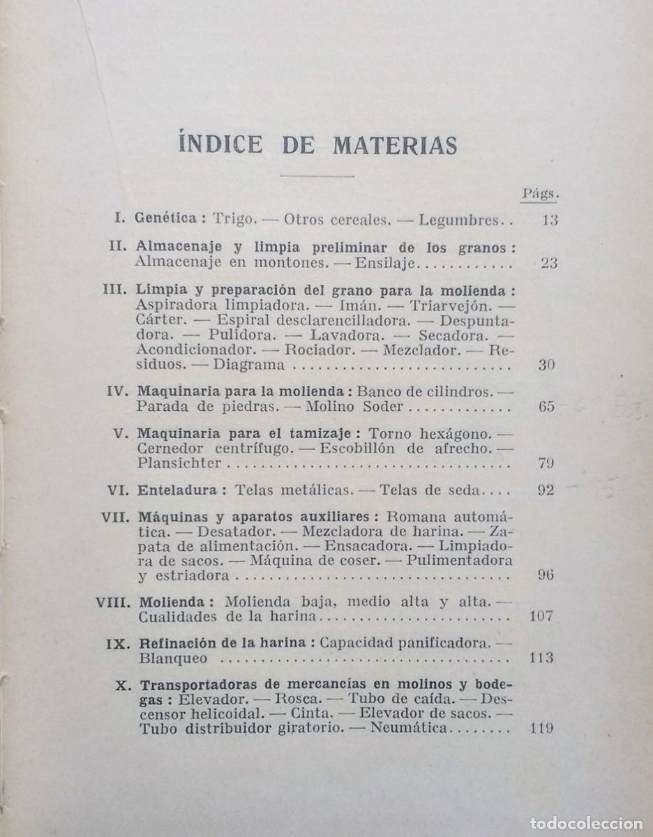 Libros de segunda mano: LA IND&Uacute;STRIA MOLINERA - C. ANDRAE M. - EDITORIAL LABOR - 1&ordf; ed. - 1940 - Foto 7