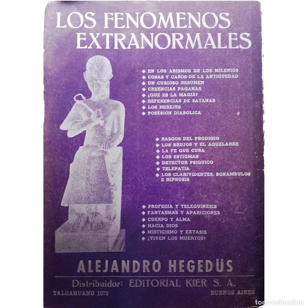 Libros de segunda mano: LOS FEN&Oacute;MENOS EXTRANORMALES. Heged&uuml;s, Alejandro - Foto 1