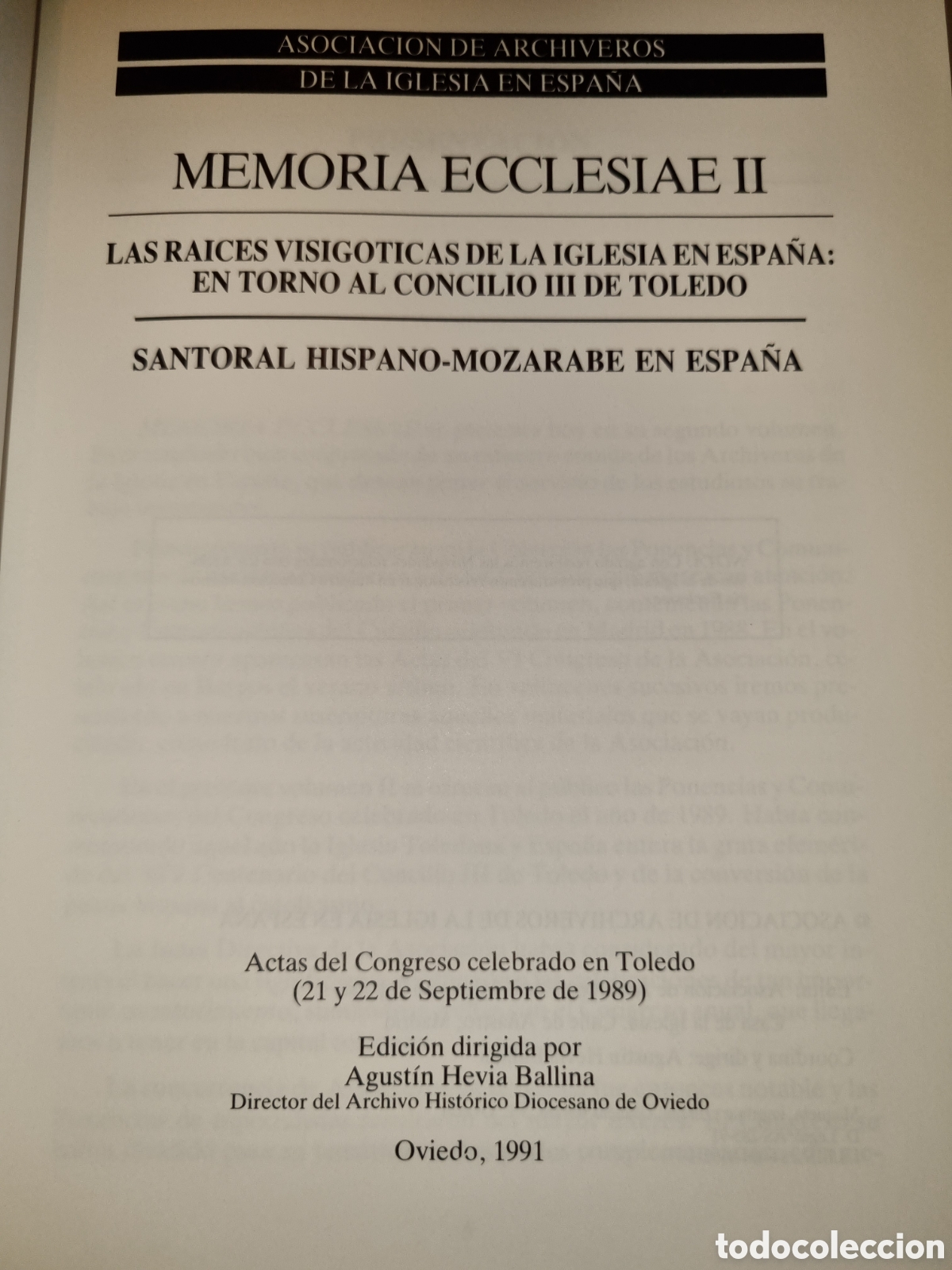 Libros de segunda mano: Memoria Ecclesiae II. A. Hevia. 1991 - Foto 3