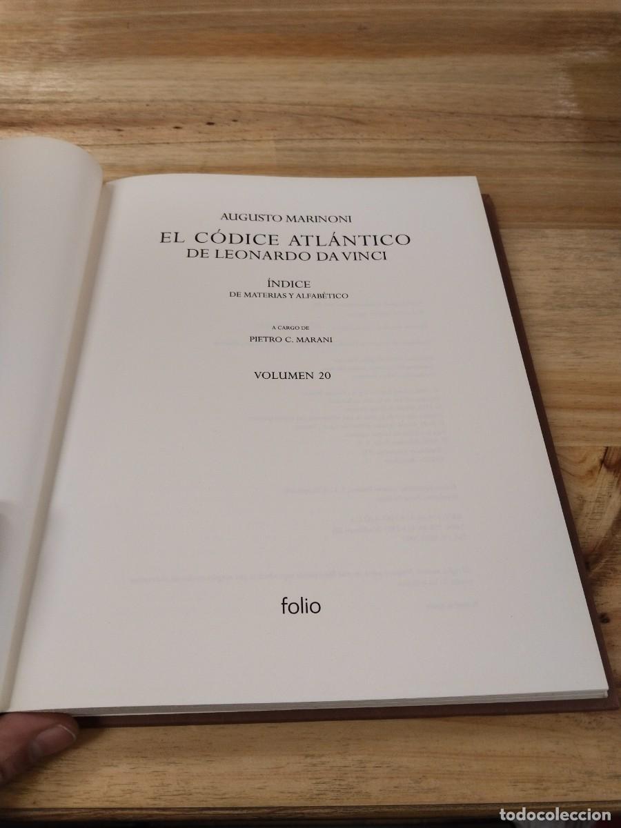 Libros de segunda mano: El C&oacute;dice Atl&aacute;ntico - Leornardo da Vinci. Editorial Folio - Foto 3