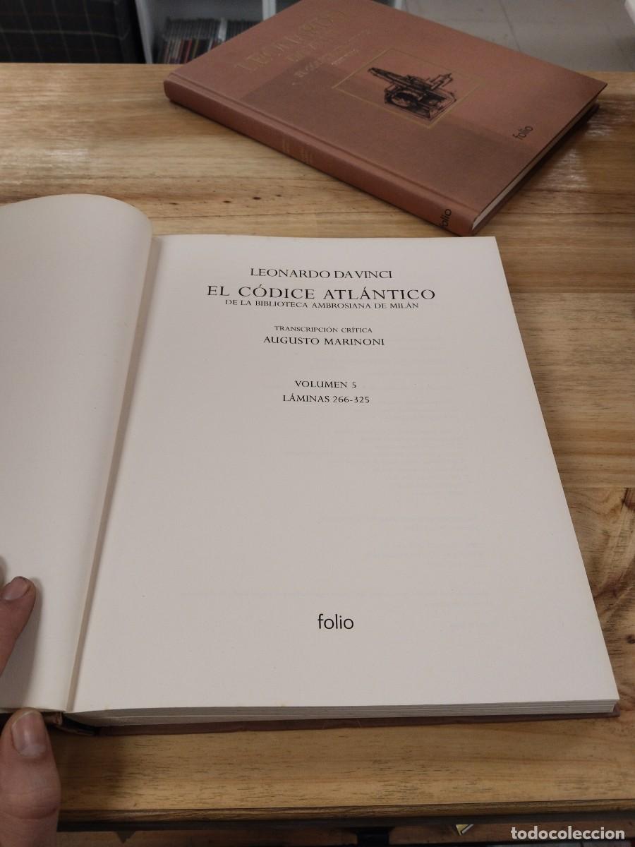 Libros de segunda mano: El C&oacute;dice Atl&aacute;ntico - Leornardo da Vinci. Editorial Folio - Foto 12