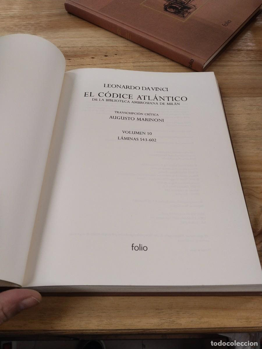 Libros de segunda mano: El C&oacute;dice Atl&aacute;ntico - Leornardo da Vinci. Editorial Folio - Foto 18
