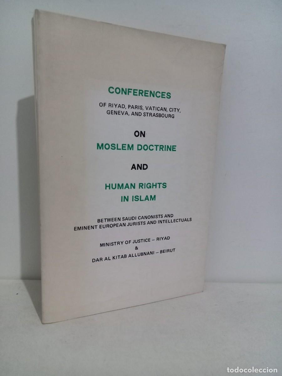 Libros de segunda mano: Conferences on moslem doctrine human rights in islam - Foto 1