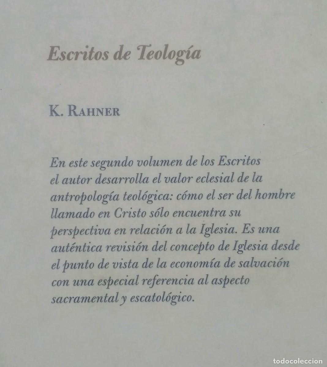 Libros de segunda mano: ESCRITOS DE TEOLOG&Iacute;A - Vol. II - KARL RAHNER. - Foto 3