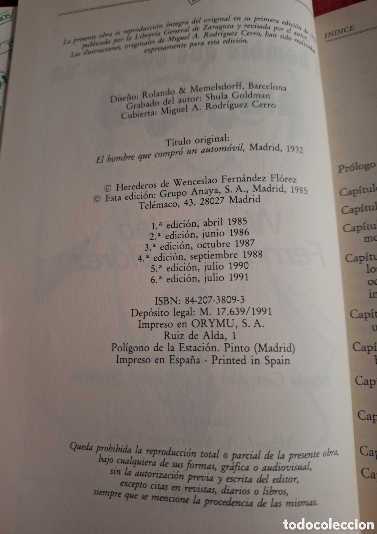 Libros de segunda mano: El hombre que compr&oacute; un autom&oacute;vil Anaya - Foto 4