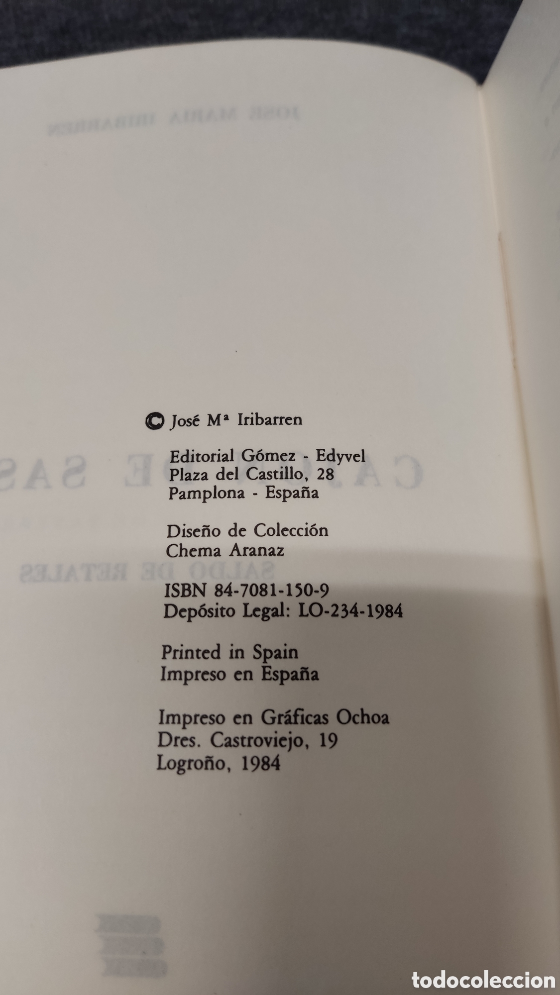 Libros de segunda mano: Caj&oacute;n de sastre. Jos&eacute; Mar&iacute;a Iribarren - Foto 4