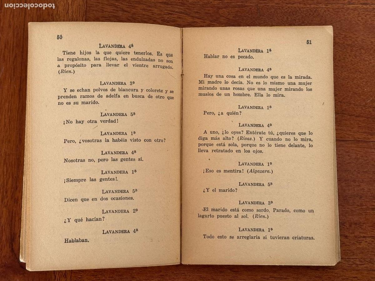 Libros de segunda mano: Federico Garc&iacute;a Lorca. Yerma. Editorial Losada S.A. - Foto 3