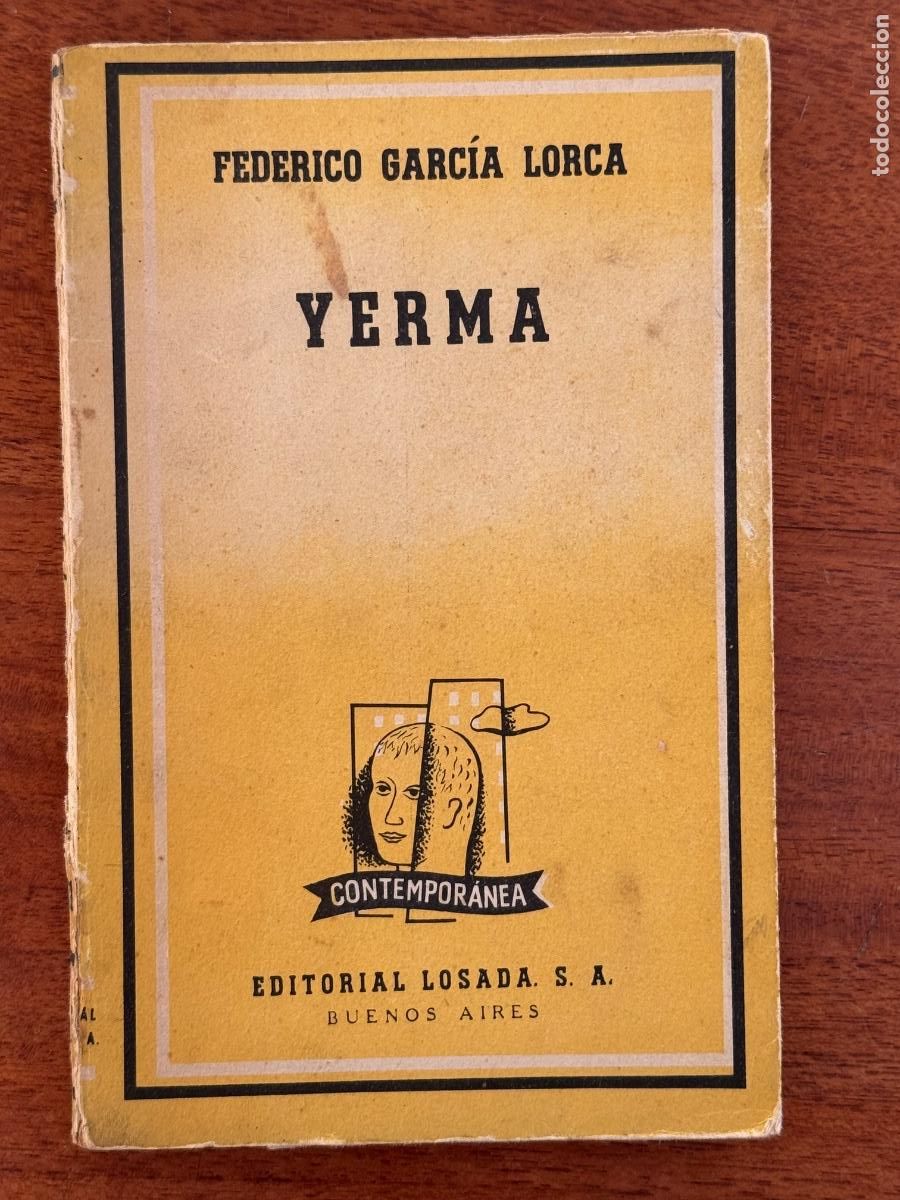 Libros de segunda mano: Federico Garc&iacute;a Lorca. Yerma. Editorial Losada S.A. - Foto 1