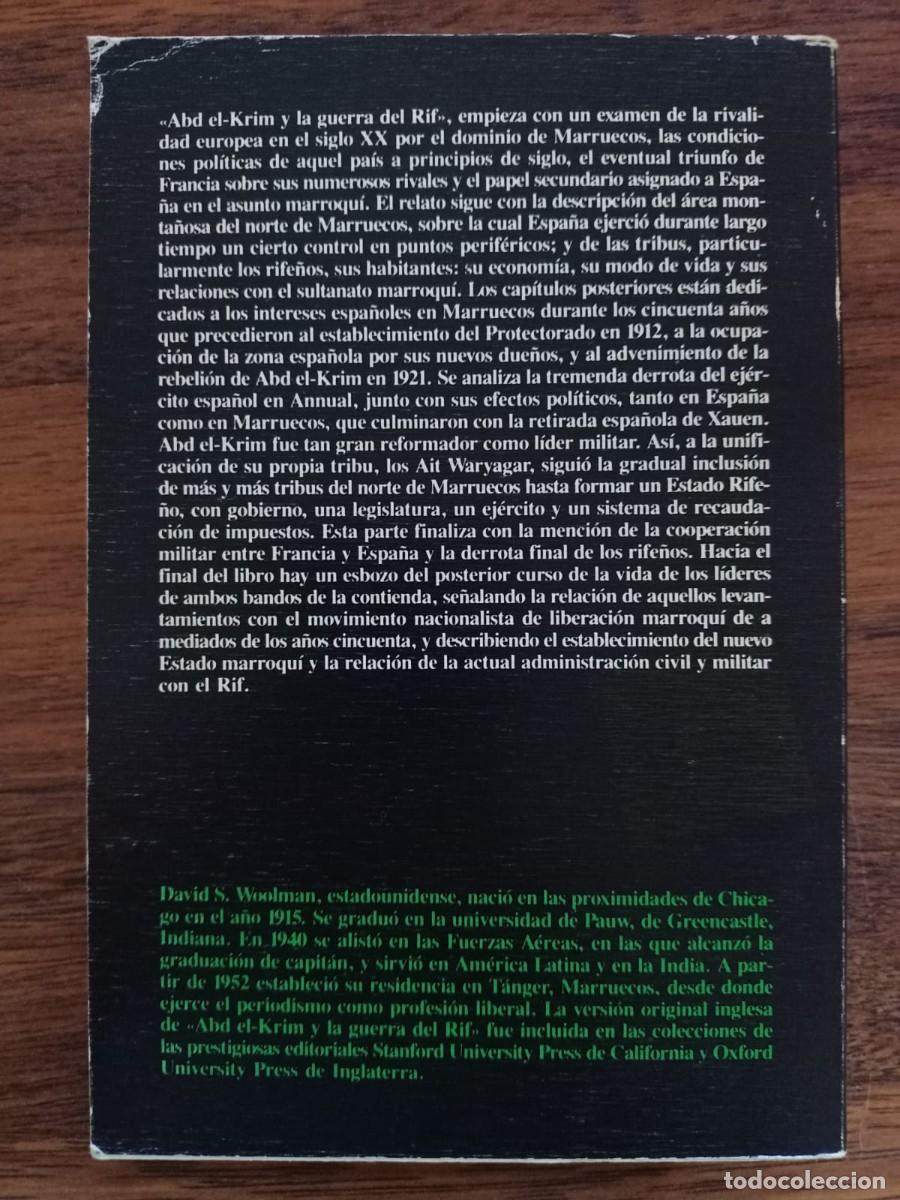 Libros de segunda mano: ABD EL-KRIM Y LA GUERRA DEL RIF, de DAVID S. WOOLMAN - Foto 2