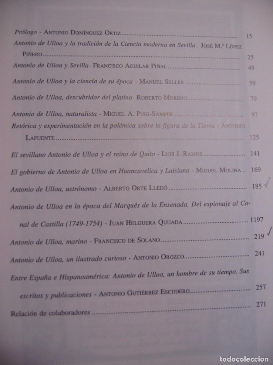 Libros de segunda mano: II CENTENARIO DE DON ANTONIO DE ULLOA. ESTUDIOS HISPANOAMERICANOS 1995 - Foto 8