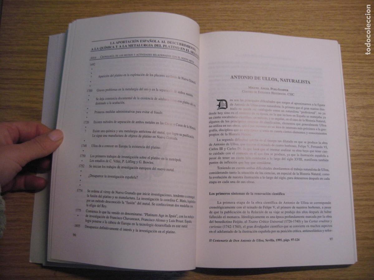 Libros de segunda mano: II CENTENARIO DE DON ANTONIO DE ULLOA. ESTUDIOS HISPANOAMERICANOS 1995 - Foto 13