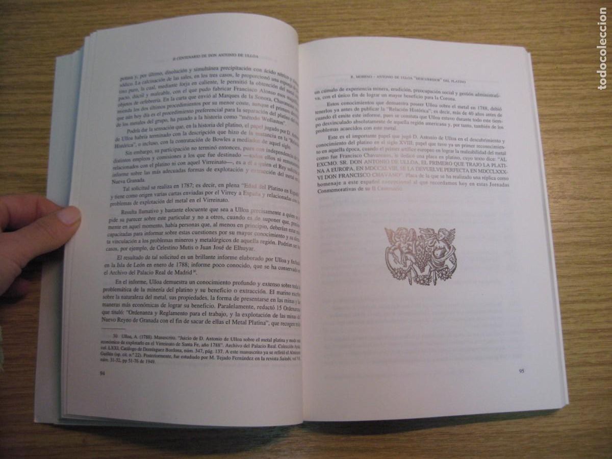 Libros de segunda mano: II CENTENARIO DE DON ANTONIO DE ULLOA. ESTUDIOS HISPANOAMERICANOS 1995 - Foto 14
