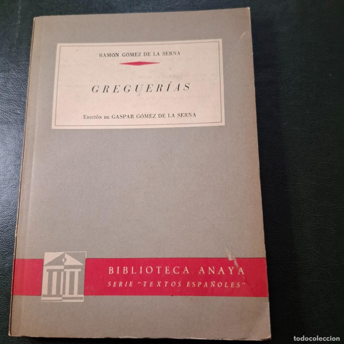Libros de segunda mano: Greguerias - R.Gomez de la Serna - 1963 - Foto 1