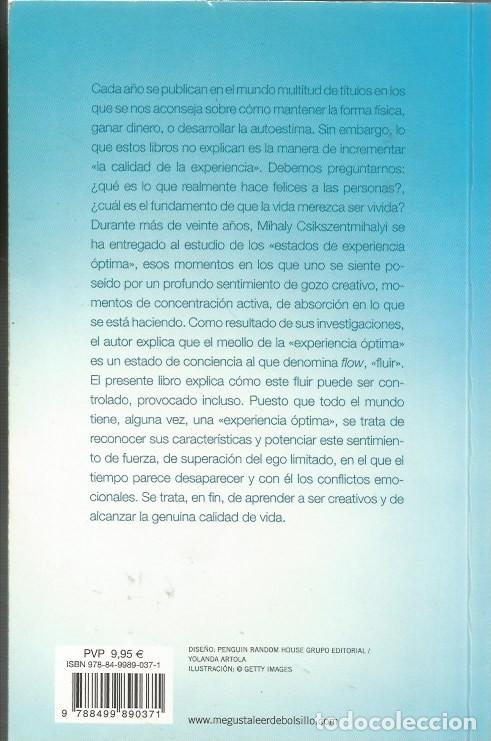 Libros de segunda mano: FLUIR (FLOW) - MIHALY CSIKSZENTMIHALYI - Foto 4