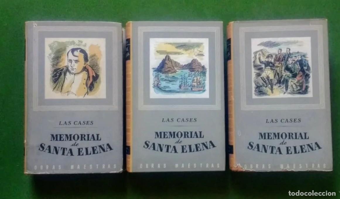 Gebrauchte B&uuml;cher: MEMORIAL DE SANTA ELENA - CONDE DE LAS CASES - OBRA COMPLETA EN TRES VOL&Uacute;MENES - IBERIA - 1954 - D20