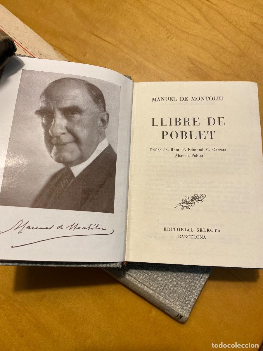 Libros de segunda mano: LLIBRE DE POBLET . MANUEL DE MONTOLIU SELECTA 182. 1955 - Foto 1