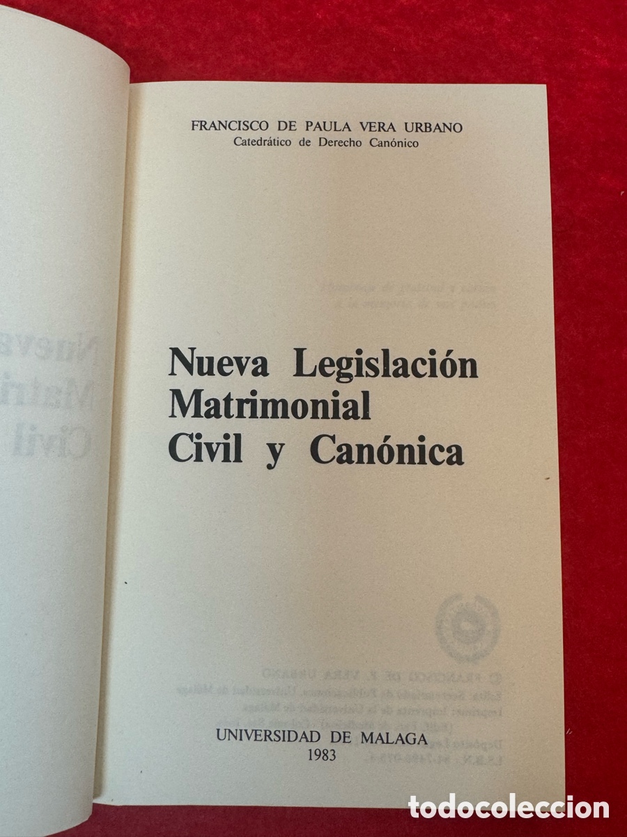 Libros de segunda mano: NUEVA LEGISLACI&Oacute;N MATRIMONIAL CIVIL Y CAN&Oacute;NICA. - Foto 6