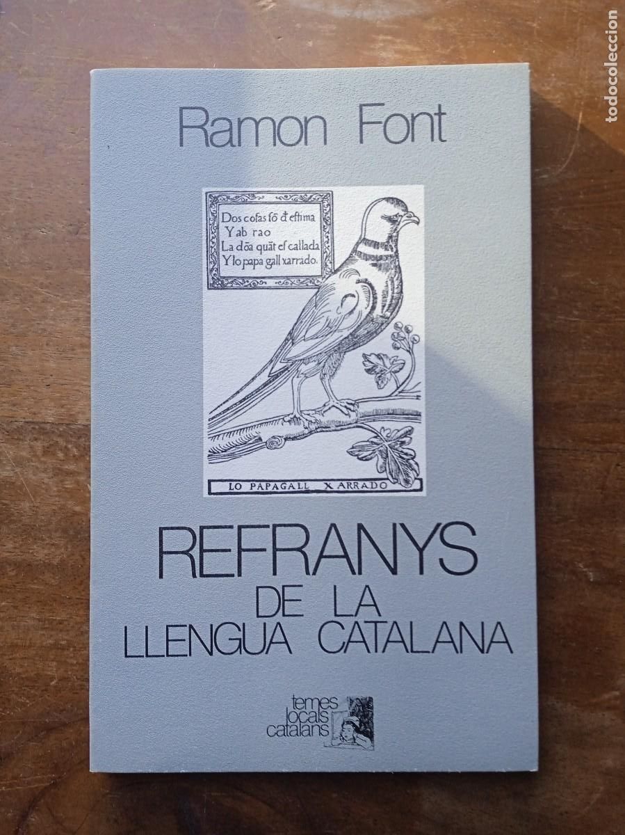 Libros de segunda mano: Ram&oacute;n Font, refranys de la llengua catalana - Foto 1