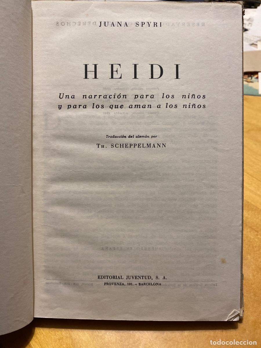 Libros de segunda mano: HEIDI JAUAN SPYRI 1945 - Foto 2