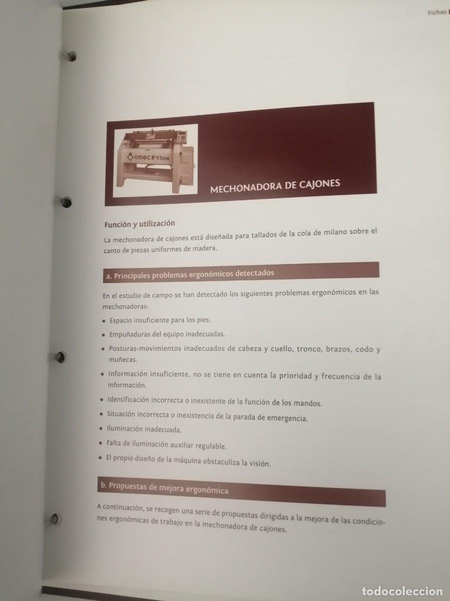 Libros de segunda mano: ERGOMAD. Manual de Ergonom&iacute;a para M&aacute;quinas del Sector de Transformados de Madera - Foto 4