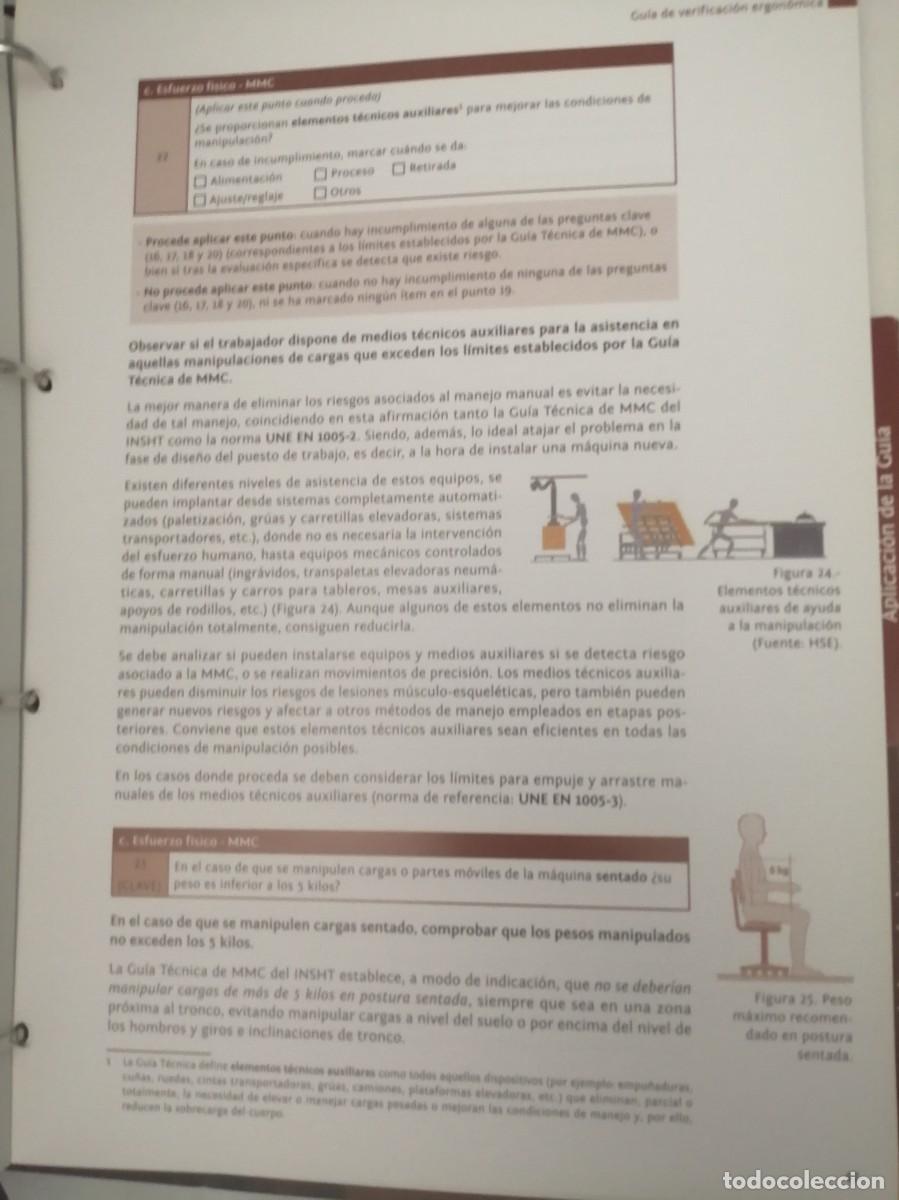 Libros de segunda mano: ERGOMAD. Manual de Ergonom&iacute;a para M&aacute;quinas del Sector de Transformados de Madera - Foto 6