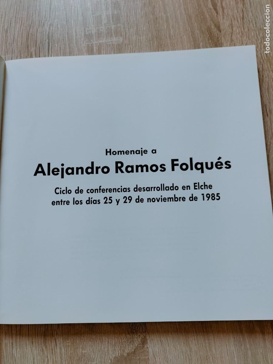 Libros de segunda mano: Homenaje a Alejandro Ramos Folqu&eacute;s. CAM - Foto 4