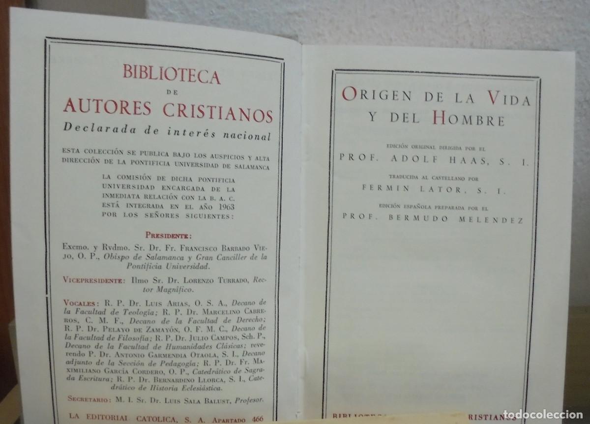 Libros de segunda mano: Origen de la vida y del hombre. Adolf Hass - Foto 2