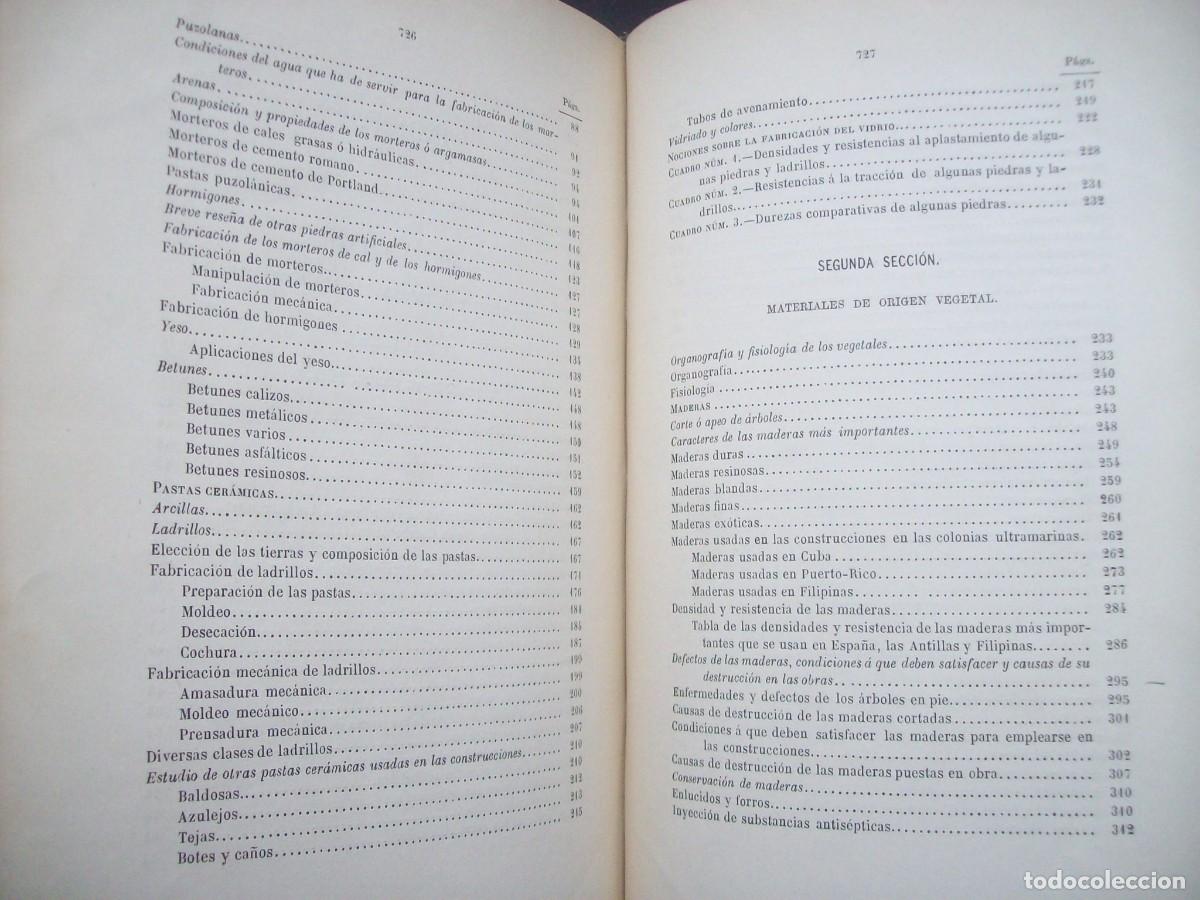 Libros de segunda mano: MATERIALES DE CONSTRUCCI&Oacute;N. TEXTO . MANUEL PARDO. MADRID. 1885 - Foto 5