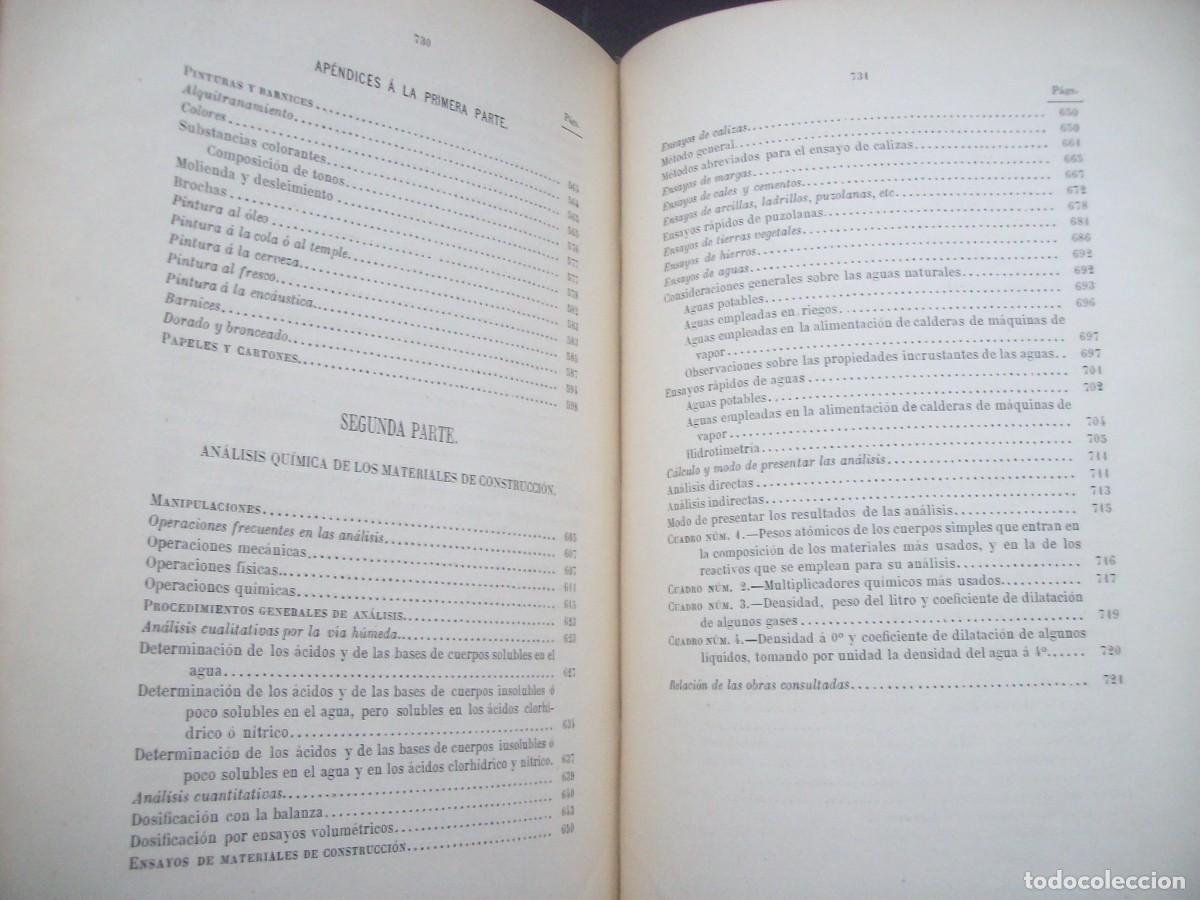 Libros de segunda mano: MATERIALES DE CONSTRUCCI&Oacute;N. TEXTO . MANUEL PARDO. MADRID. 1885 - Foto 7