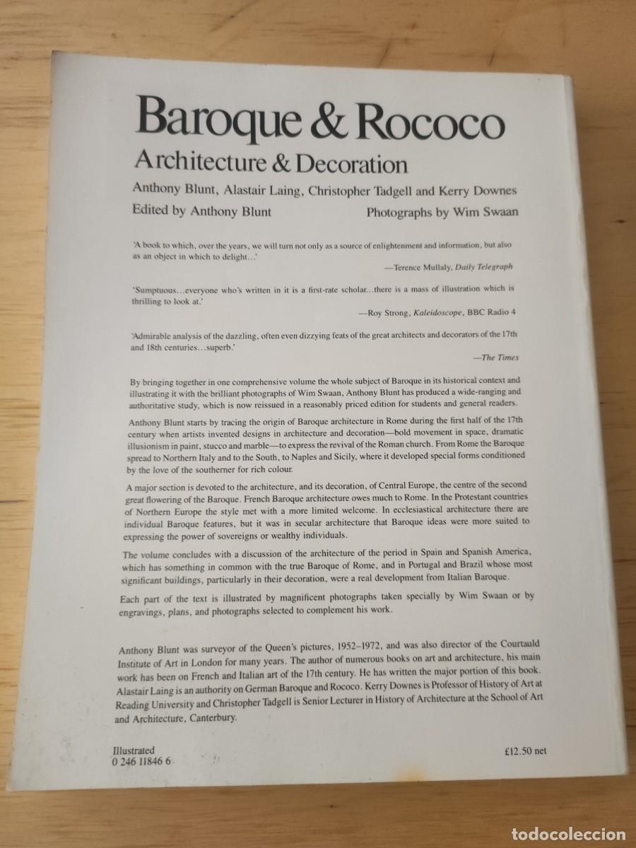 Libros de segunda mano: Baroque and Rococo. Architecture and decoration - Foto 2