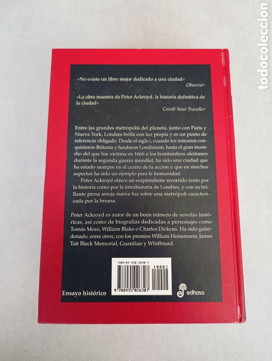 Libros de segunda mano: LONDRES. UNA BIOGRAF&Iacute;A. PETER ACKROYD. - Foto 4