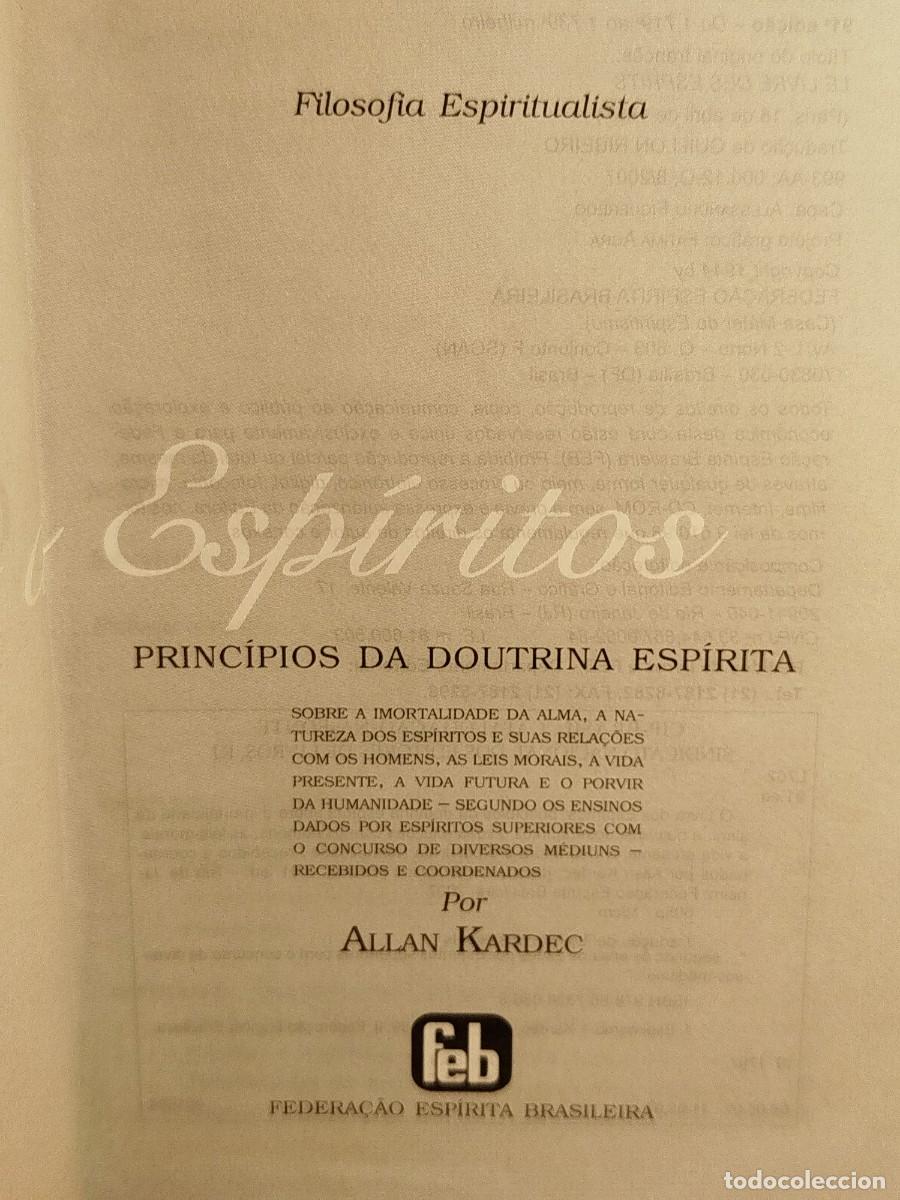 Libros de segunda mano: 2007. O livro dos espiritos. Allan Kardec. - Foto 2