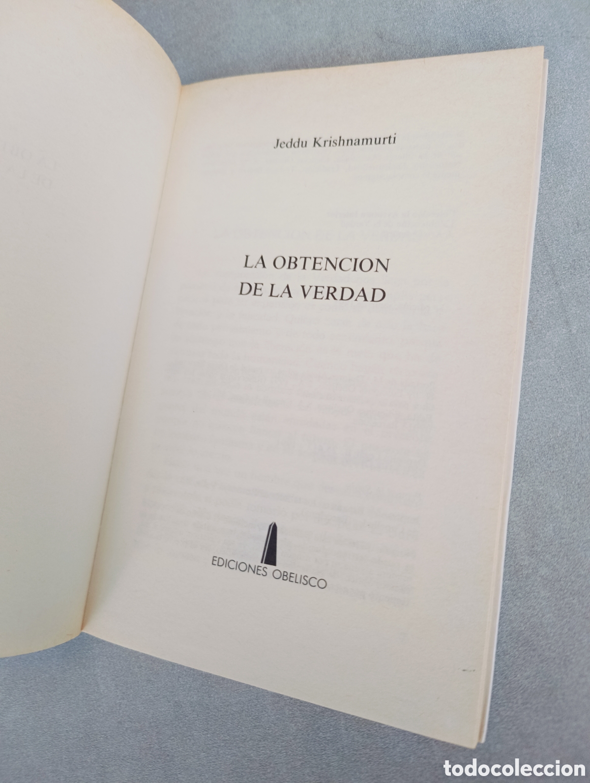 Libros de segunda mano: LA OBTENCION DE LA VERDAD. JEDDU KRISHNAMURTI. - Foto 4