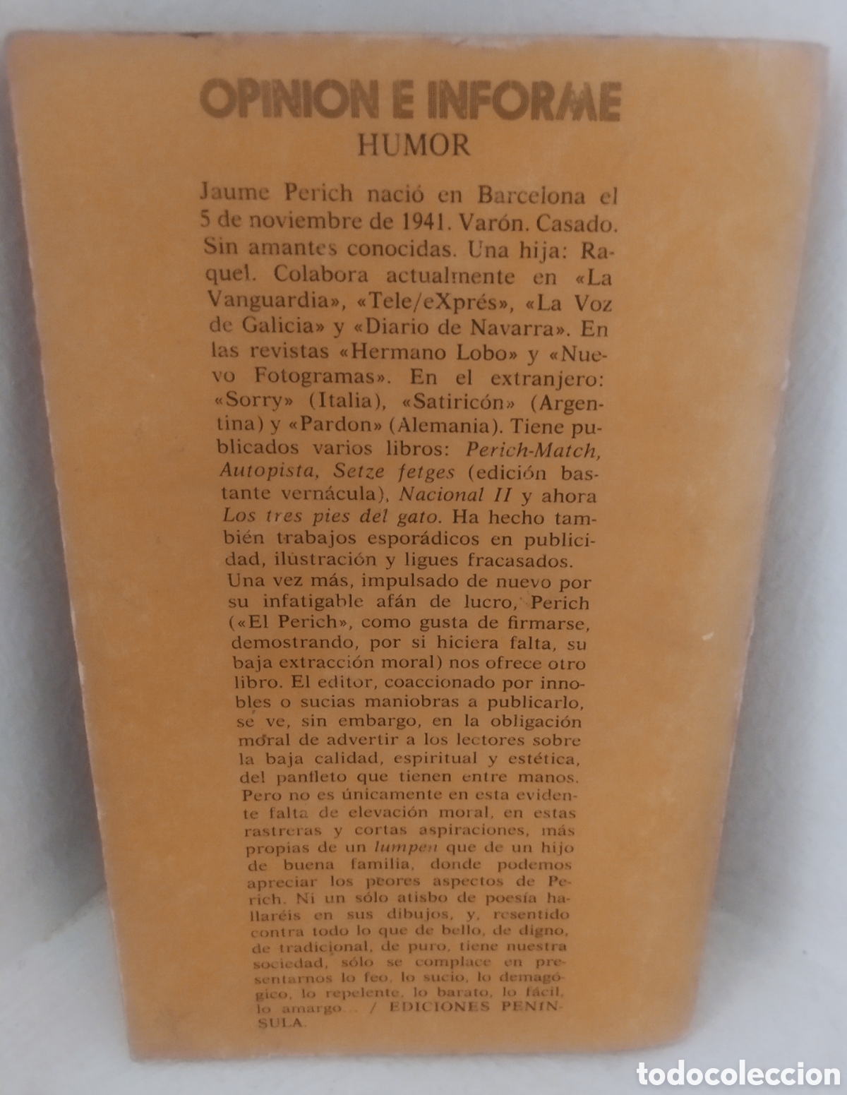 Libros de segunda mano: Los tres pies del gato. - Foto 2