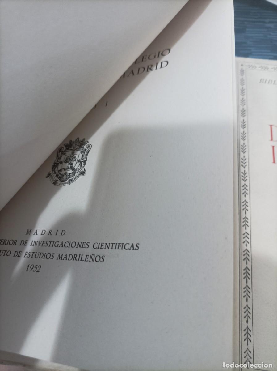 Libros de segunda mano: HISTORIA DEL COLEGIO IMPERIAL DE MADRID,JOSE SIMON DIAZ,2 TOMOS, - Foto 3