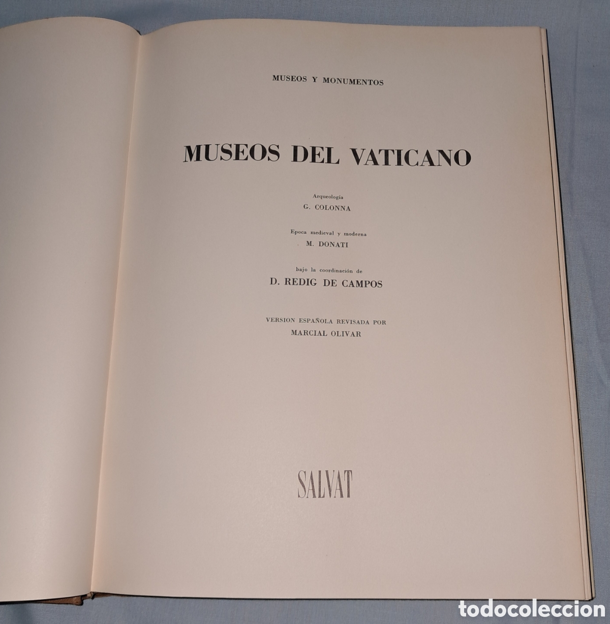 Libros de segunda mano: MUSEOS DEL VATICANO, MUSEOS Y MONUMENTOS, SALVAT - Foto 3