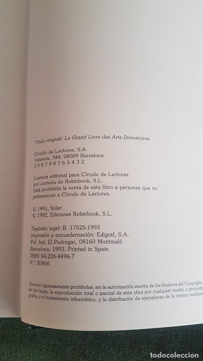 Libros de segunda mano: EL GRAN LIBRO DE LAS ARTES ADIVINATORIAS - Foto 2