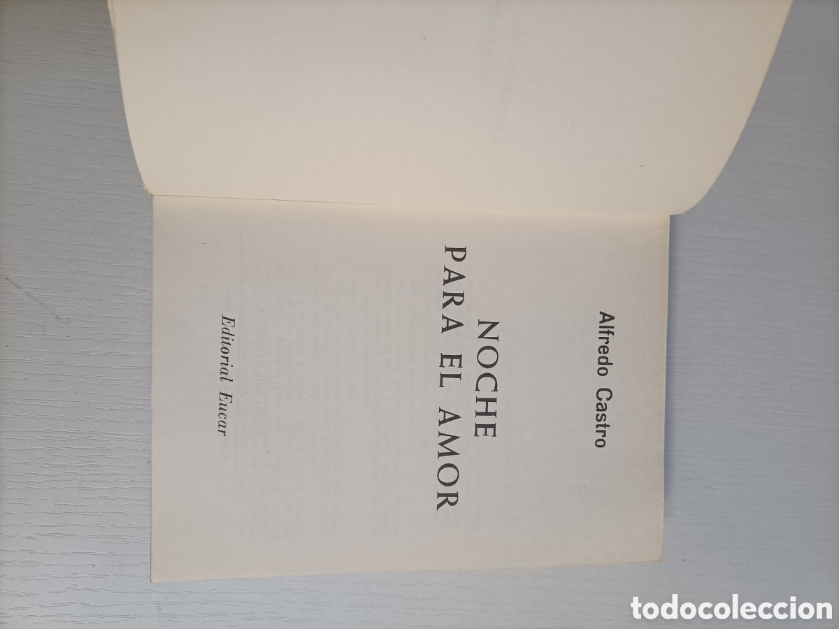 Libros de segunda mano: Noche para el amor. Alfredo Castro. Editorial eucar 1968 - Foto 7