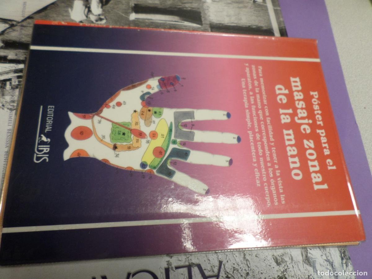 Libros de segunda mano: POSTER PARA EL MASAJE ZONAL DE LA MANO - IBIS 1997 - Vv.aa. - Foto 1
