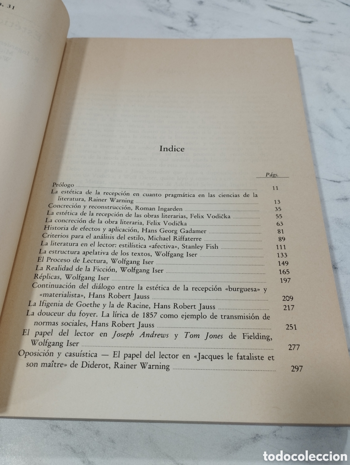 Libros de segunda mano: Est&eacute;tica de la recepci&oacute;n Rainer Warning VISOR 1989 - Foto 2
