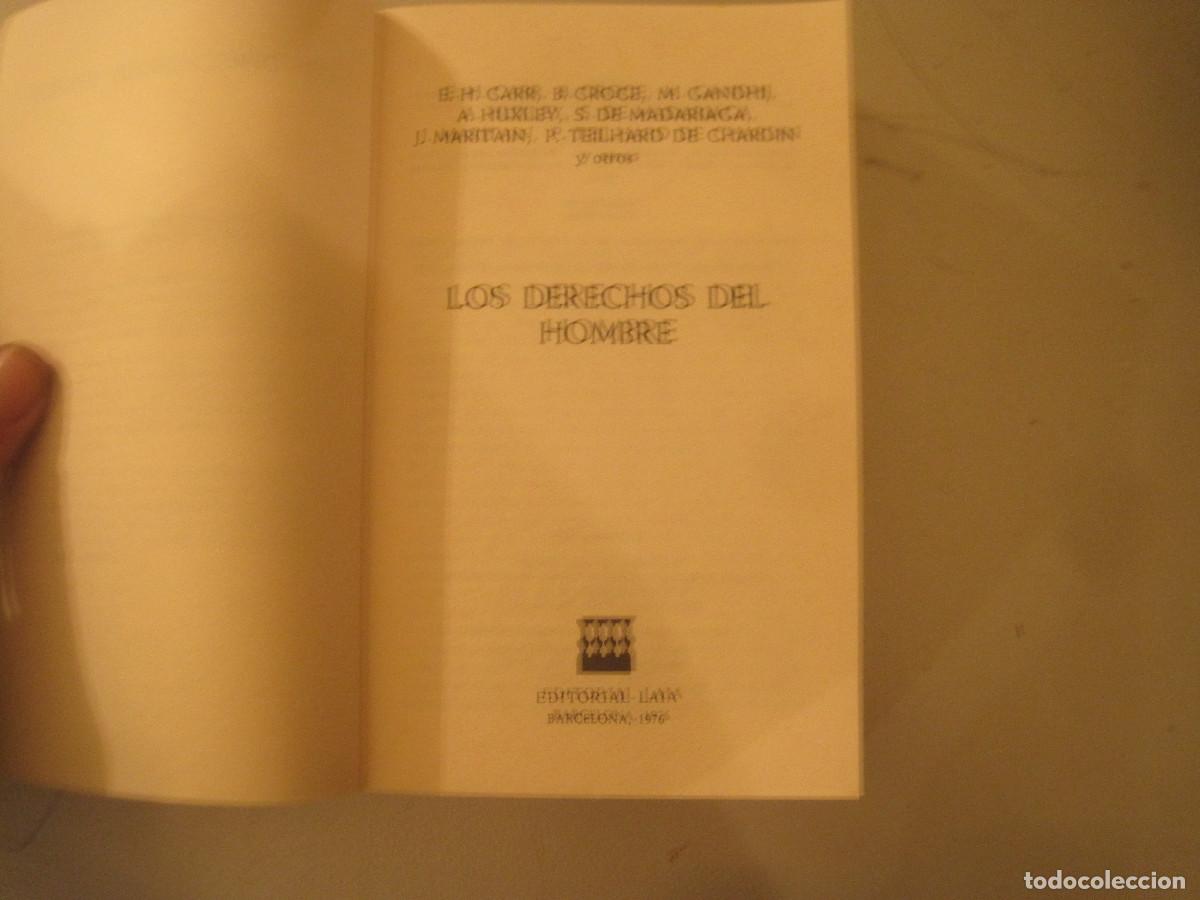 Libros de segunda mano: VV. AA. - Los derechos del hombre - Laia 1976 - Foto 2