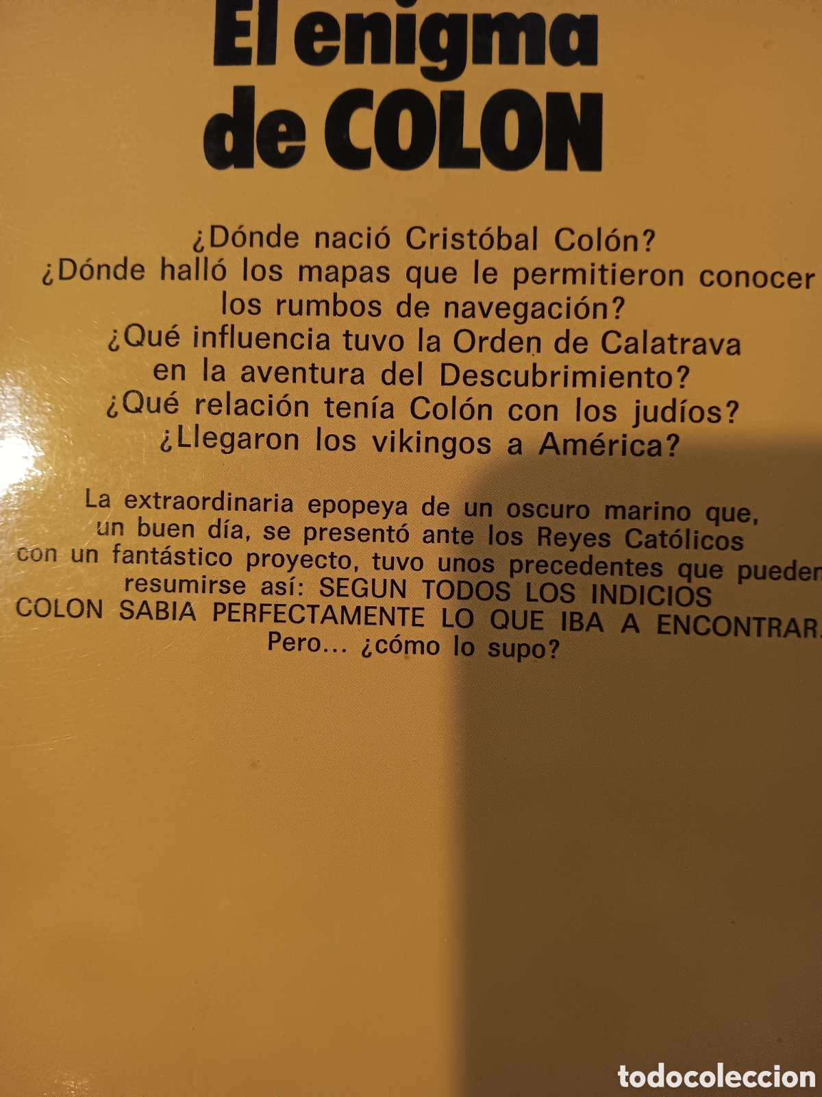Libros de segunda mano: P. De Frutos. El enigma de Col&oacute;n - Foto 2
