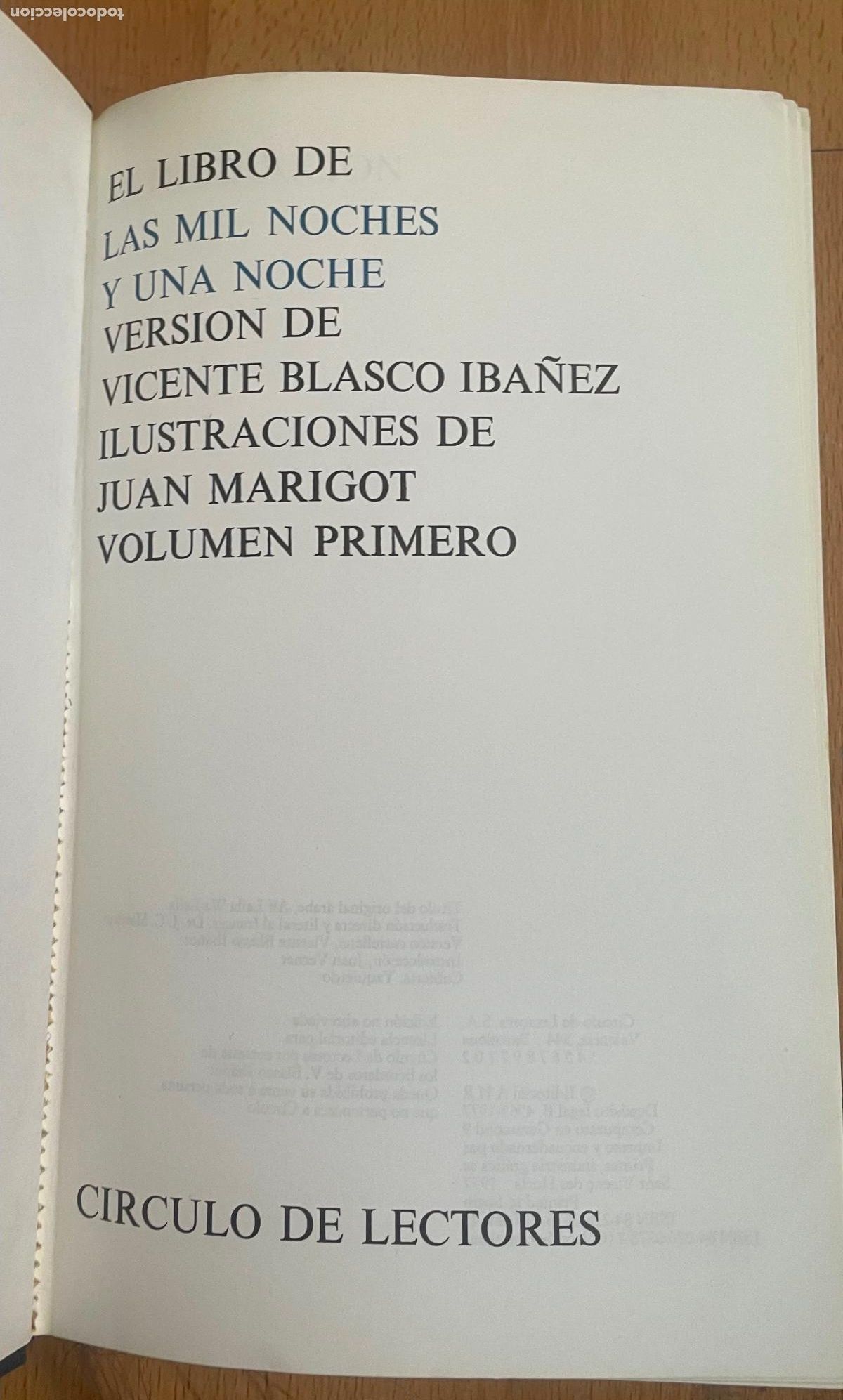 Libros de segunda mano: LAS MIL Y UNA NOCHE, Tomo 1, Circulo de Lectores - Foto 5