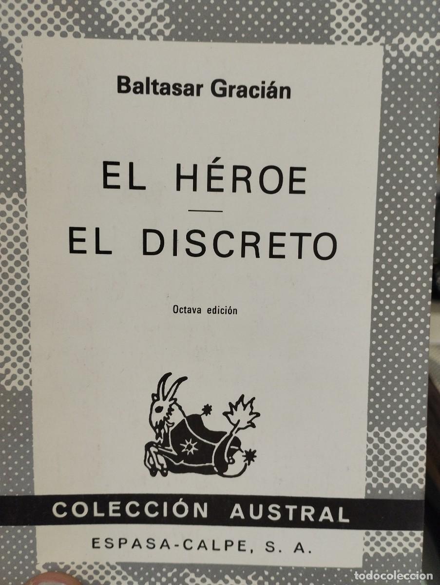 Libros de segunda mano: Baltasar Gracian. El h&eacute;roe/ El discreto - Foto 1