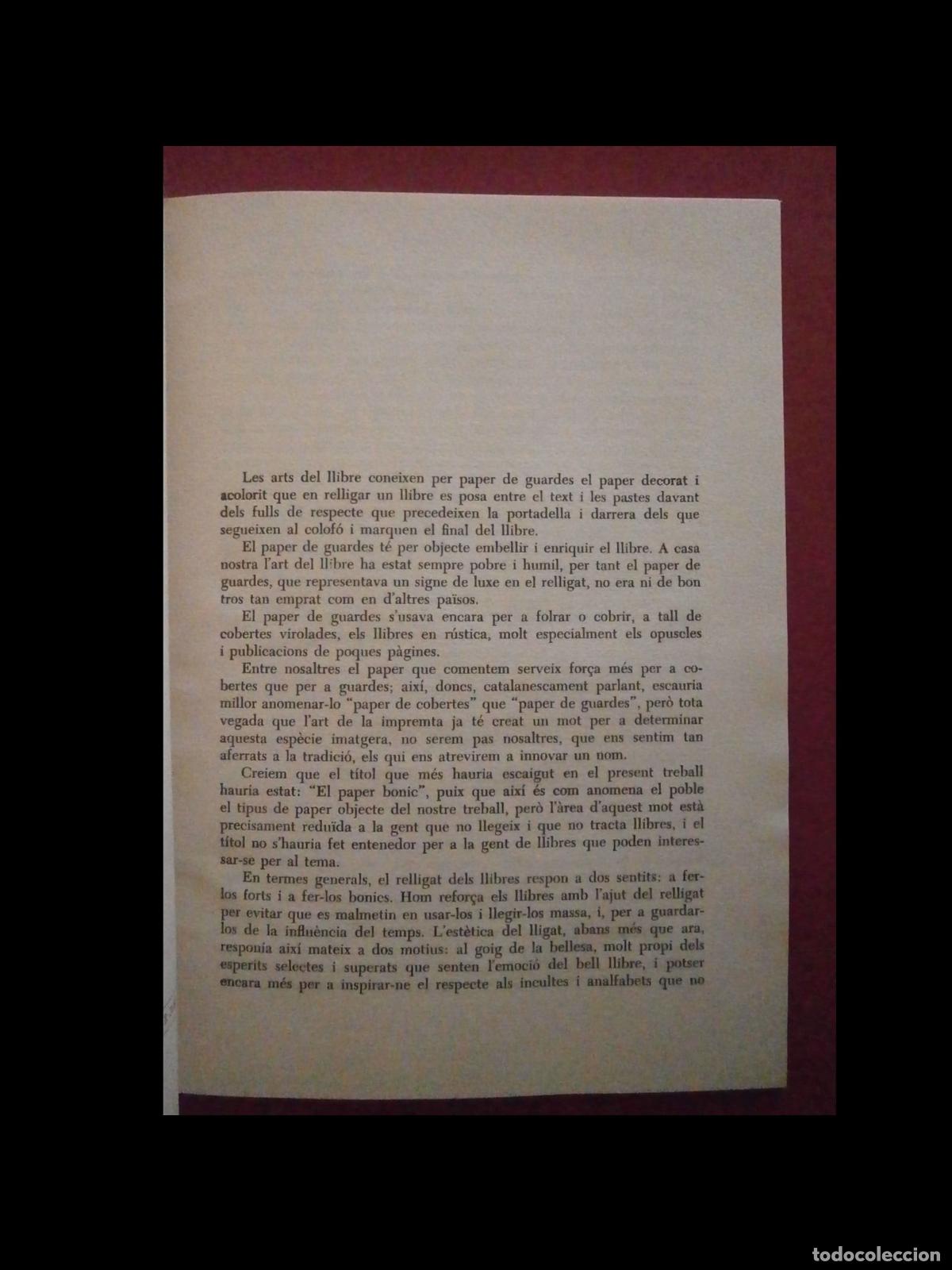 Libros de segunda mano: El Paper de Guardes. Joan Amades - Foto 2