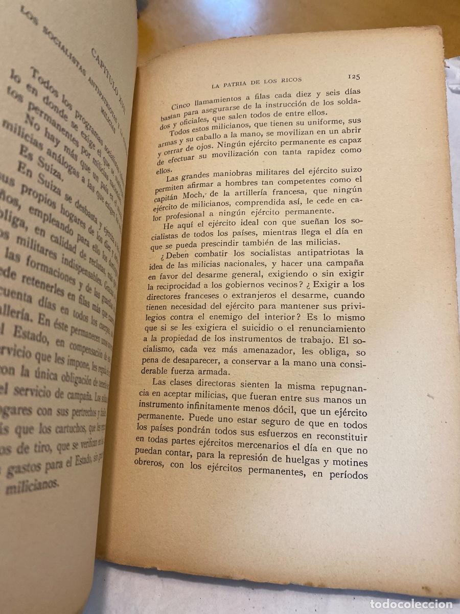 Libros de segunda mano: LA PATRIA DE LOS RICOS. GUSTAVO HERVE. - Foto 4