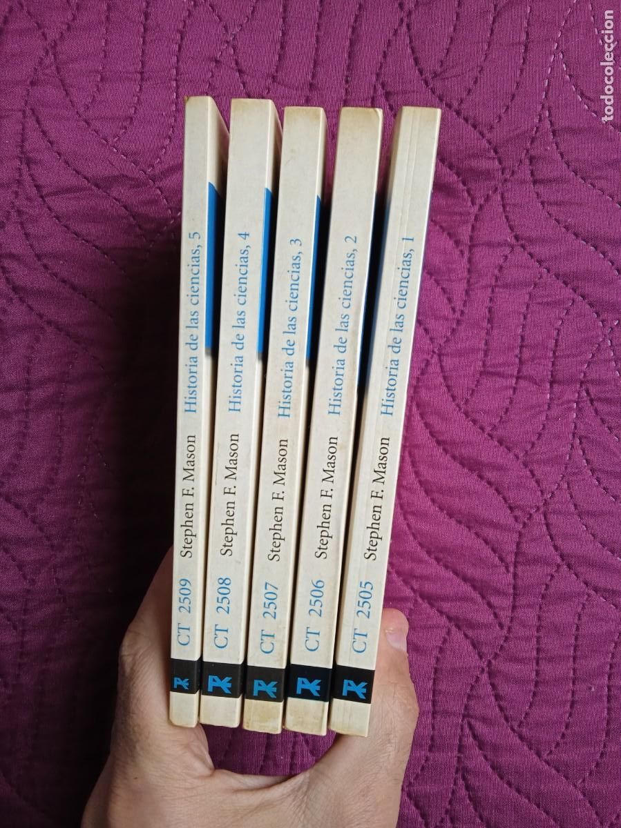 Libros de segunda mano: STEPHEN MASON - HISTORIA DE LAS CIENCIAS - 5 TOMOS - Foto 2